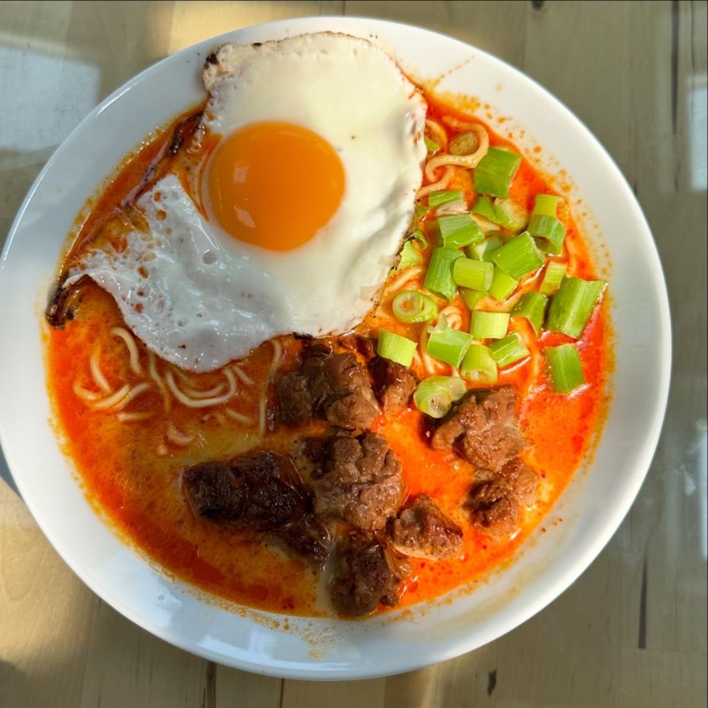 Laksa Soup Noodle with Braised Beef &&nbsp;Egg